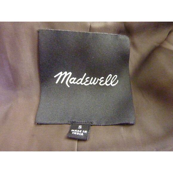 Madewell Sherpa Collar Asymmetric Jacket Leather S - Picture 6 of 7